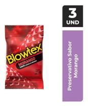 Preservativo sache arom. c/03 und morango - blowtex