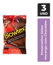 Preservativo sache arom. c/03 und morango c/ chocolate - blowtex