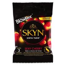 Preservativo Skyn Sexy Cherry Extra Fino Sem Látex 3 Unidades