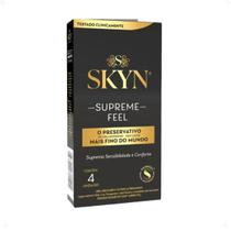 Preservativo Skyn Supreme Feel Mais Fino do Mundo Caixa 4 Unidades