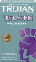 Preservativo Trojan Ultra Thin Sensitive Caixa 12 Unidades