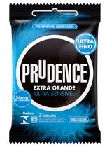Preservativo Ultra Sensível - Prudence Extra Grande - 3 Unidades