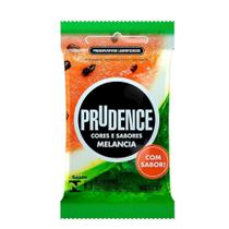 Preservativos com Cores e Sabores de Melancia - 3 Unidades - Prudence Preservativos com Cores e Sabores de Melancia - 3 Unidades - Prudence
