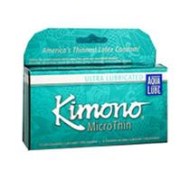 Preservativos Kimono MicroThin Aqua Lube - 4 Unidades - Mayer Laboratories