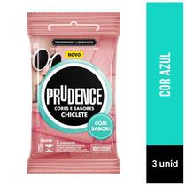 Preservativos Lubrificados Cores e Sabores Chiclete - 3 Unidades Prudence Preservativos Lubrificados Cores e Sabores Chiclete - 3 Unidades Prudence