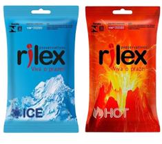 Preservativos Rilex Combinação Perfeita Hot e Ice KIT esquenta e esfria