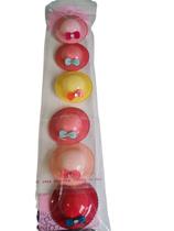 Presilha Acessório cabelo infantil formato chapeuzinho-6un