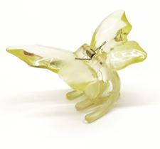 Presilha Acrílica Borboleta Amarela