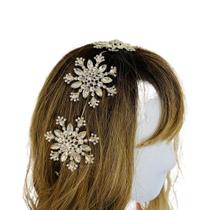 Presilha Arranjo com Pedras Flor Brilhante para Penteado Presilha Arranjo com Pedras Flor Brilhante para Penteado