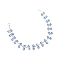 Presilha Arranjo de Cabelo com Gotas de Zircônia Prateado Flexível Presilha Arranjo de Cabelo com Gotas de Zircônia Prateado Flexível