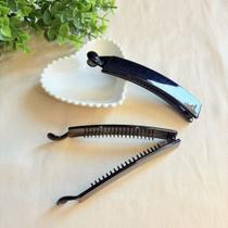 Presilha Banana Preta com Formato Quadrado Liso