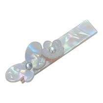 Presilha Bico de Pato com Aplicação Colorida Boreal e Borboleta