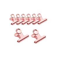 Presilha Clip Inox C - 24 unid - Rosê - Resistente.