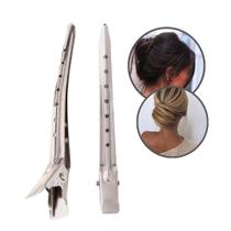 Presilha Clips Grampo de Cabelo em Aço Inoxidável 8 Unidades Vertix Presilha Clips Grampo de Cabelo em Aço Inoxidável 8 Unidades Vertix