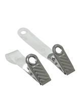 Presilha Clips Jacaré Com Alça Leitosa Para Crachá 100 Unidades