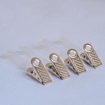 Presilha Clips Jacaré Com Alça Leitosa Para Crachá 50 Unidades