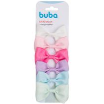 Presilha De Cabelo Com Laço Infantil Kit Com 6 Un Buba