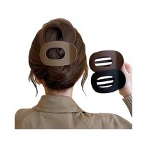 Presilha De Cabelo Coreana Fosca Elegante Para Mulheres, Tipo Garra, Para Rabo De Cavalo E Como Presilha De Cabelo Coreana Fosca Elegante Para Mulheres, Tipo Garra, Para Rabo De Cavalo E Como