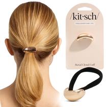 Presilha de Cabelo Dourada Kitsch para Rabo de Cavalo Pequena Presilha de Cabelo Dourada Kitsch para Rabo de Cavalo Pequena