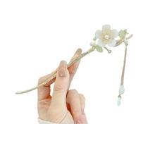 Presilha De Cabelo Elegante Com Design Floral E Franjas Para Mulheres, Joia De Estilo Chinês