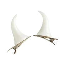 Presilha De Cabelo Em Forma De Chifre De Diabo Para Halloween, Acessórios Festivos De Cabelo