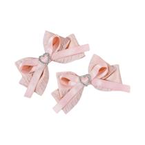 Presilha De Cabelo Feminina Artesanal Com Laço De Coração, Joia Delicada Para Cabelo Estilo Lolita