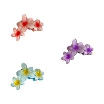 Presilha De Cabelo Feminina Com Design De Flor Gradiente, Flor De Sol E Tubarão, Para Rabo De Cavalo