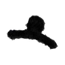 Presilha De Cabelo Feminina De Inverno Em Pelúcia, Acrílico E Pele Sintética Elegante Grampo Para