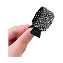 Presilha De Cabelo Feminina Elegante Com Pérolas E Strass, Mini Prendedor De Rabo De Cavalo Alto,