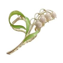 Presilha De Cabelo Feminina Elegante Floral Geométrica De Metal Vintage, Acessório De Moda Para