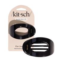 Presilha de cabelo Kitsch média flat claw antideslizante preta Presilha de cabelo Kitsch média flat claw antideslizante preta