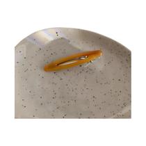 Presilha De Cabelo Oval Vazada Multicolorida De Metal Para Mulheres E Meninas Acessório Para