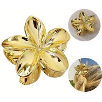 Presilha De Cabelo Prendedor Flor Metal Blogueira Alto Luxo