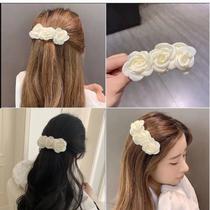 Presilha De Flor Camélia Tecido Delicada Enfeite Noiva A10