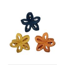 Presilha de Flor Prendedor de Cabelo Grande Colorida Kit com 3