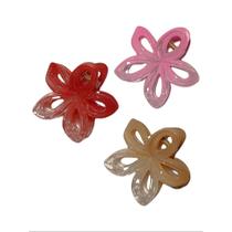 Presilha de Flor Prendedor Grande Kit com 3