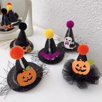 Presilha de Halloween Com Chapeuzinho Assustador Para Cabelo Menina Presilha de Halloween Com Chapeuzinho Assustador Para Cabelo Menina