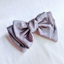 Presilha de Laço Grande Duplo Acetinada com Base Fivela