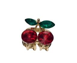 Presilha Dourada Cerejinha Pedras Coloridas