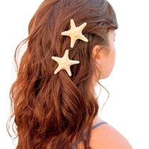 Presilha Estrela Do Mar Praia Cabelo Enfeite Sol Verão -