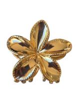 PRESILHA FLOR M ETAL DOURADO GRANDE Dourado