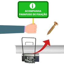 Presilha Gafanhoto de Mola Fixar Perfil Led Embutir em Gesso - Kit com 5