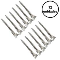 Presilha Grampos Clips De Cabelo Aço Inoxidável Metal 12 uni Presilha Grampos Clips De Cabelo Aço Inoxidável Metal 12 uni