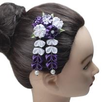 Presilha Kanzashi Para Cabelo - Modelo Mini Sakura