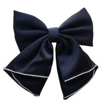 Presilha Laco Grande Para Cebelo Dorama Luxo Preto Moda Presilha Laco Grande Para Cebelo Dorama Luxo Preto Moda