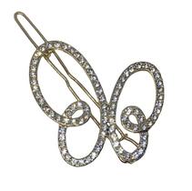 Presilha para Cabelo Pinupz Borboletas Cristal Clip F087B
