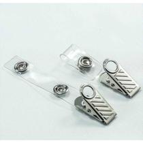 Presilha para Crachá CLIPS Jacaré com ALÇA Transparente Pacote com 100 Unidades Presilha para Crachá CLIPS Jacaré com ALÇA Transparente Pacote com 100 Unidades