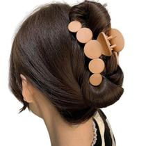 Presilha Piranha de Cabelo Discos Bege