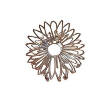 Presilha Piranha de Flor Girassol em Metal para Cabelo