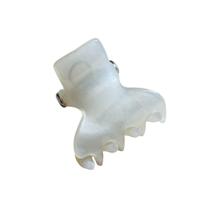 Presilha Piranha de Nylon Branca Perolada Pequena - Balrin Presilha Piranha de Nylon Branca Perolada Pequena - Balrin